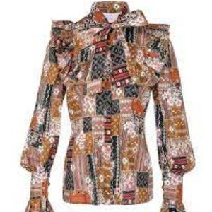 Selkie Patchouli Elizabeth Blouse NWT 4X [OLD SIZE CHART]